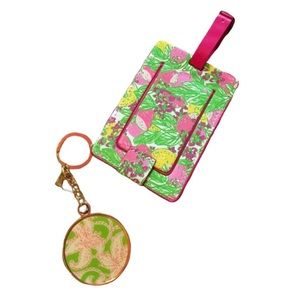 Lilly Pulitzer Key Chain and Luggage Tag Duo